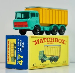 Matchbox Regular Wheels #47 C1 AF Tipper Container Truck 1968 E4 Box NM/NM 4703 - Picture 1 of 14