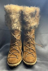 BAMBOO Literate - Women’s Winter Boot - Size 9- BROWN - Fur Lined - - Picture 1 of 8
