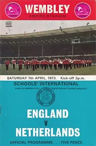 England Schools v Netherlands Schools 1973 (7 Apr) @ Wembley - Picture 1 of 1