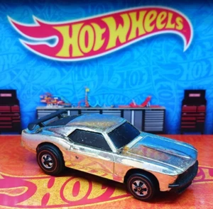 VINTAGE RARE MATTEL HOT WHEELS REDLINE SIZZLERS CHROME BOSS 302 MUSTANG - WORKS! - Picture 1 of 6