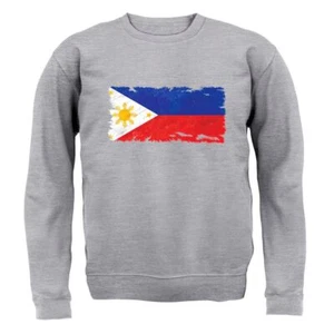 Philippines Grunge Flag - Kids Hoodie / Sweater - Filipino Flags Country Manila - Picture 1 of 20