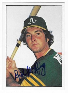 RICH MCKINNEY 1976 SSPC SIGNED # 587 OAKLAND A'S