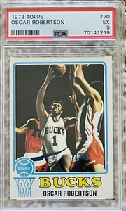 1973-74 Topps Oscar Robertson #70 PSA 5 HOF Bucks - Bild 1 von 2