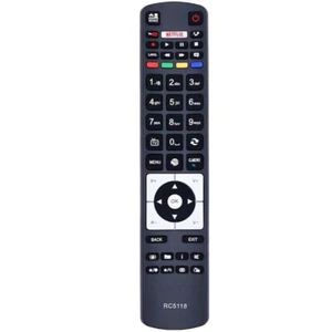 New RC5118 For Hitachi Akai TEAC NETFLIX TV Remote Control LE40A318FHD RC5118F - Picture 1 of 2