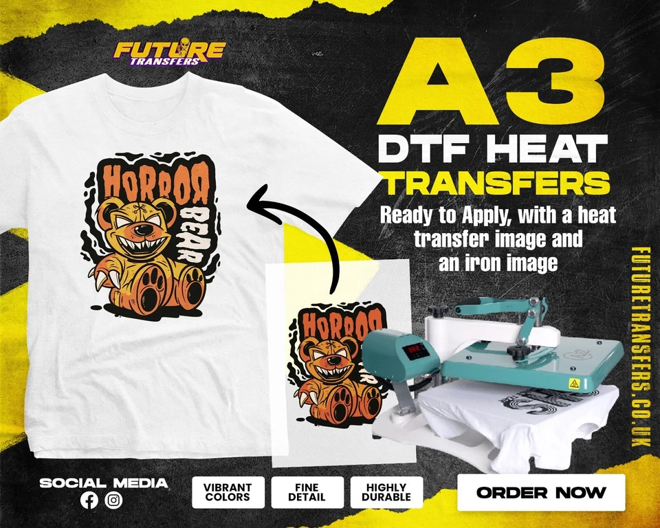 Plancha personalizada a granel en A3 lista para aplicar personalizada hágalo usted mismo al por mayor transferencias de calor Foto 1 de 4