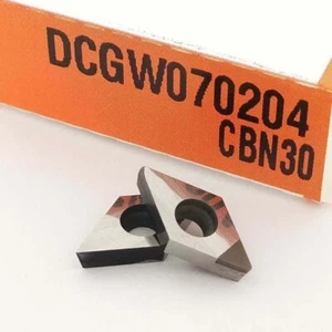 2pcs DCGW070204 CBN30 /DCGW21.51 CNC Carbide insert for High hardness steel DCGW - Picture 1 of 4