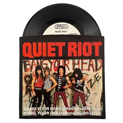Quiet Riot - Bang Your Head / LIVE (1983) 7" 45 White Label DJ Promo NM - Image 1 of 4
