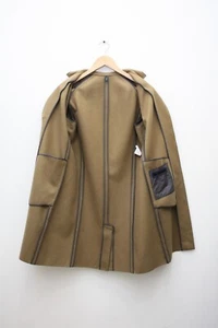 Abrigo de lana Jil Sander beige marrón para mujer 34 hecho en Italia - Imagen 1 de 9