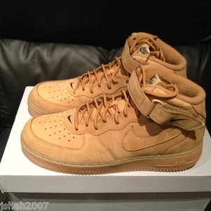 Nike Air Force 1 One Mid Wheat Flax QS Größe UK 6,5 7,5 8 10,5 12 LIMITED EDITION - Bild 1 von 1