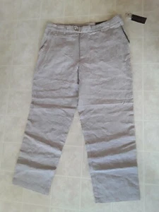 Tasso Elba Herren 100 % Leinen Hose, hellbraun, Größe 38 x 32, tatsächliche 38 x 28 UVP $ 75 - Bild 1 von 4