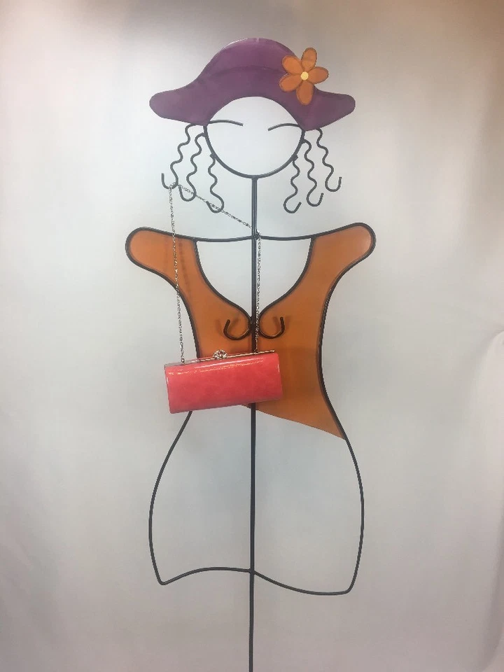 Bolso sin asas vintage Jessica Mcclintock acolchado acabado charol rosa con cierre de joyas Foto 1 de 1