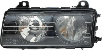 BMW E36 Front Right Headlight HELLA 1AH007045-041 OEM 63128363496 - Image 1 of 3