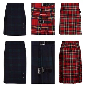 Womens 100% Pure New Wool Tartan Kilt - Picture 1 of 14