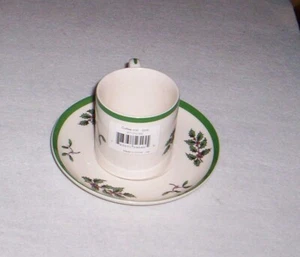 SPODE - Christmas Tree Demitasse Cup & Saucer NEW - Picture 1 of 1