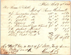 Boutons perle fil Koons & Heilman Philadelphia PA 1853 fil de billhead
