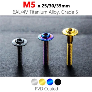 M5 Titan Flansch Knopfkopfschraube Torx Zierschraube T25 Motorrad Tuning - Bild 1 von 17