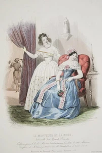 MODE MONITEUR DE LA MODE  GRAVURE XIXe  PRINT (R421) - Imagen 1 de 1