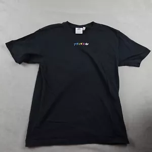 Adidas T Shirt Mens S Black Graphic Trefoil Japan Streetwear Tokyo Scene Retro - Picture 1 of 22