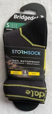Bota Bridgedale unissex Stormsock 100% impermeável leve cinza escuro e preto - Imagem 1 de 2