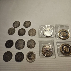 Lotto Gettoni Souvenir Legione Americana 100 Anniversario e Altri Momenti - Foto 1 di 17