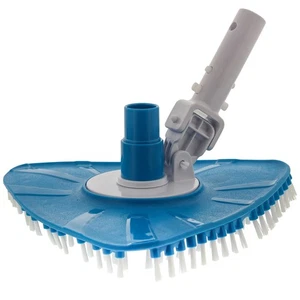 Flexible Triangular Pool Vacuum Head Swivel Hose Connection EZ Clip Pole Handle - Picture 1 of 5