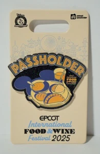 Prendedor comercial LE para titular pase del festival de comida y vino de Epcot de los parques de Disney - Imagen 1 de 3