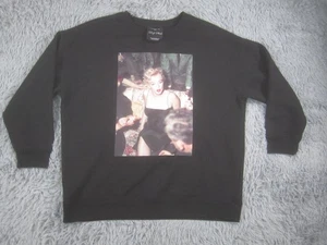 Forever 21 Marilyn Monroe Sweatshirt Womens 2X Black Plus Size Graphic Crewneck - Picture 1 of 13