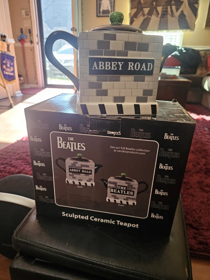 Vandor/ Apple  Beatles Abbey Road - Sculpted Ceramic  48oz Teapot - Image 1 of 4