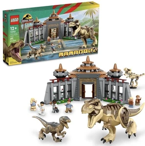 LEGO Jurassic Park Visitor Center: T. Rex & Raptor Attack Set 76961 NEW SEALED - Picture 1 of 1