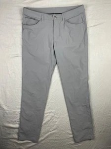 Lululemon Hose Herren 34x33 Commission grau Stretch Chino Tapered ABC Active - Bild 1 von 9