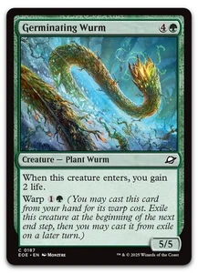 Keimender Wurm #187 (NM) Edge of Eternities EOE Magic MTG - Bild 1 von 2