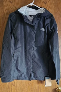 Mens The North Face LDS Dryvent Waterproof Hooded Rain Jacket Dark Gray XL - Picture 1 of 6