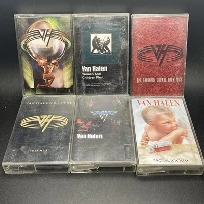 Van Halen Cassette Lot 1984 MCMLXXXIV  Women And Children First 5150 Self Titled - Image 1 of 4