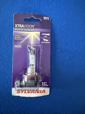 Sylvania XtraVision H11 Headlight Bulb Single Pack, New in Open - Image 1 of 2