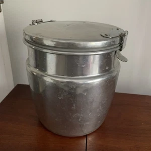 Vintage Fresh-O-Lator Klappdeckel hält Kaffee frisch Dose Kanister Metalldose Glas - Bild 1 von 14