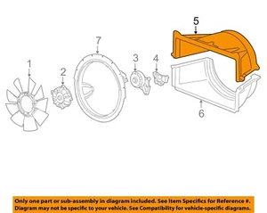 GM OEM Cooling Fan-Upper Shroud 22760017 - Picture 1 of 2