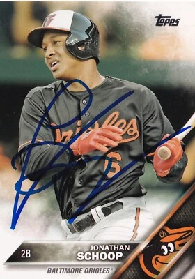 КАРТОЧКА С АВТОГРАФОМ ДЖОНАТАНА ШОПА 2016 TOPPS 295 DETROIT TIGERS BALTIMORE ORIOLES - Изображение 1 из 3