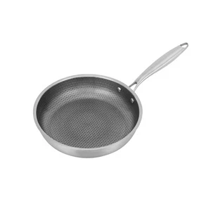 Bratpfanne Edelstahl Wabenstruktur Induktion Pfanne Anti Haft Kratzfest 28cm - Bild 1 von 19