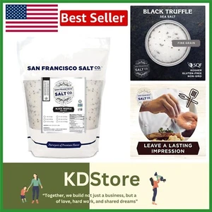 Handcrafted Italian Black Truffle Sea Salt 32 oz - Luxurious Cooking Essential - Picture 1 of 7