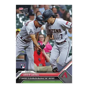 Corbin Carroll 2023 Topps AHORA # 466 segundo más rápido a 20/20 - ¡Envío gratuito siempre! - Imagen 1 de 2
