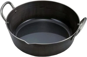 Shimomurakihan Tempura Iron Pot 24cm 2.8L Black 24672 Made in Japan NEW - Picture 1 of 6