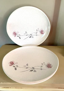 Juego de 2 platos de cena Franciscan Earthenware Duet Rose de 10 7/8 pulgadas - Imagen 1 de 3