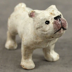 ENGLISH BULLDOG Cast Iron Miniature STATUE Paperweight - Picture 1 of 4