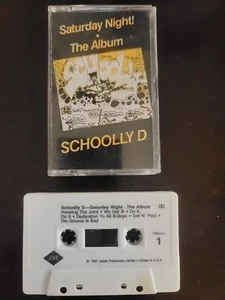 Schoolly D - Saturday Night! The Album (1987) Cassette Rap Hip Hop Rare VGC! - Picture 1 of 2