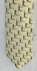 "Corbata J. McLaughlin patrón faros amarillo, azul, rojo - 61"" X 3-1/2""" - Imagen 1 de 3