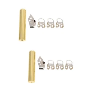 2 Sets E-Gitarren-Slider Gitarrenstange Aus Metall Rutsche Edelstahl - Bild 1 von 12
