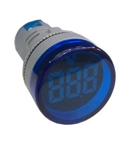 22mm PANEL MOUNT VOLTMETER DISPLAY 50-380VAC BLUE - Picture 1 of 1