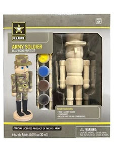 MasterPieces Works of Ahhh Army Man Large Wood Paint Kit - Picture 1 of 2