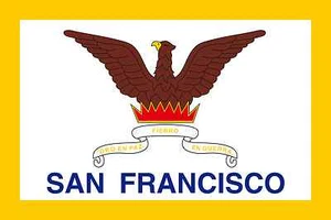 Bandera de nailon de la ciudad de San Francisco 4'x6' - Imagen 1 de 1