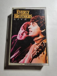 Everly Brothers Cassette Tape Live Album VG+ CS5 - Picture 1 of 2